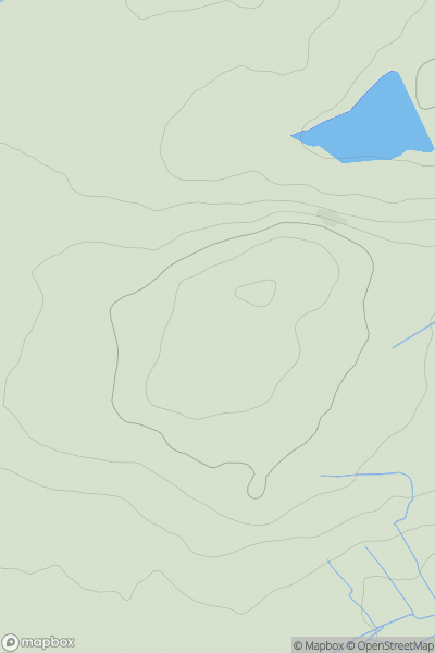 Thumbnail image for Melbury Hill [South West England] showing contour plot for surrounding peak